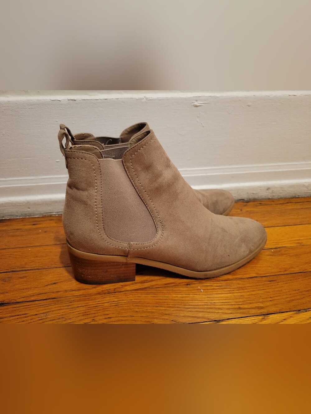 Abound Faux Leather Suede Boots Sz 8 Tan